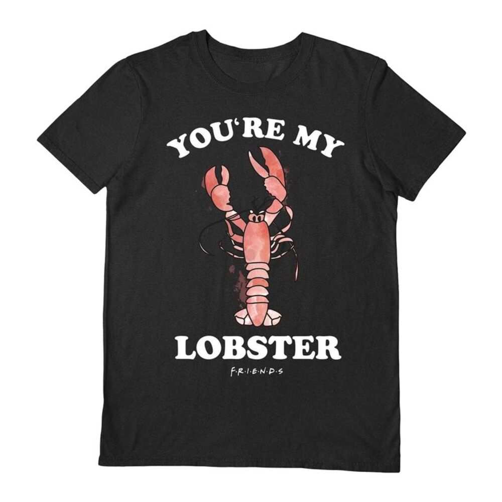 Friends Unisex Adult You�'re My Lobster T-Shirt / Black